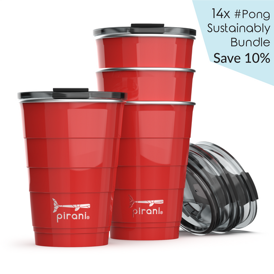 Eco-Friendly Beer Pong Set: Durable & Insulated Party Cups